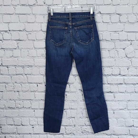 2/$50 L'Agence Blue Distressed Jeans Size 25 - Picture 2 of 5